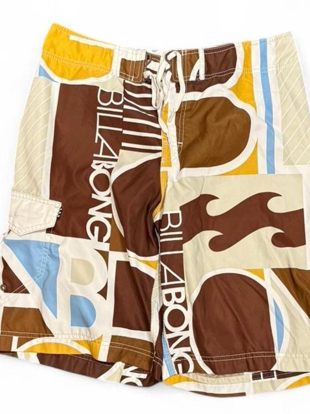 Y2K Billabong Andy Irons Surfwear Embroidered Baggy Board Shorts